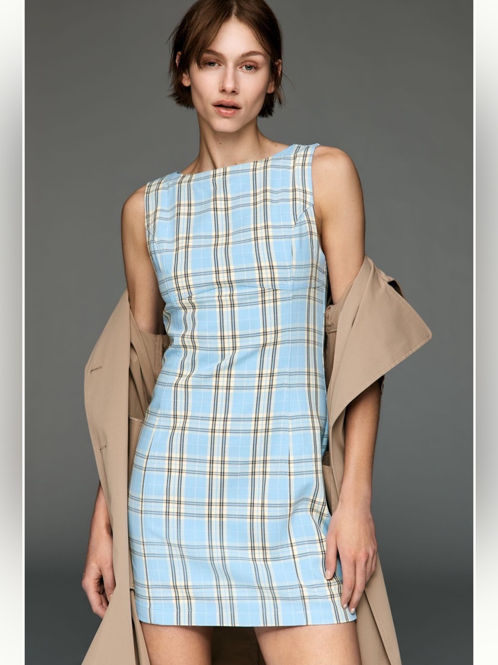 Anthropologie Maeve Percie Plaid Mini Dress